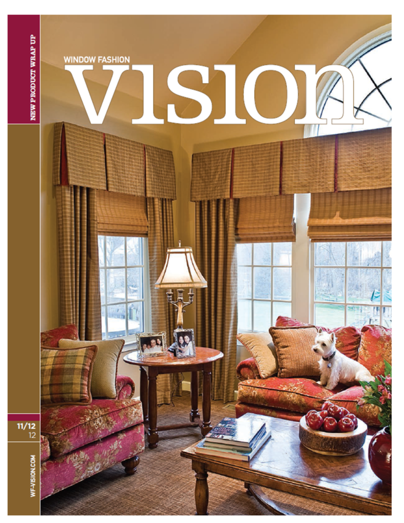 Vision Magazine Window Treatments & Room Redo cover