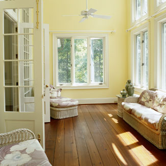 bright Winter Sunroom