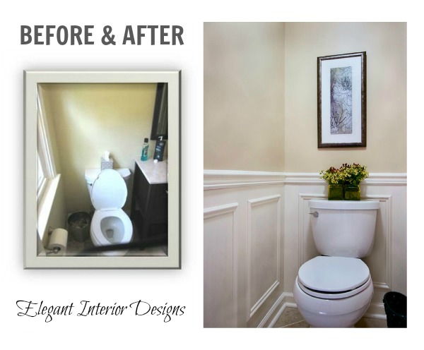 commode before and after
